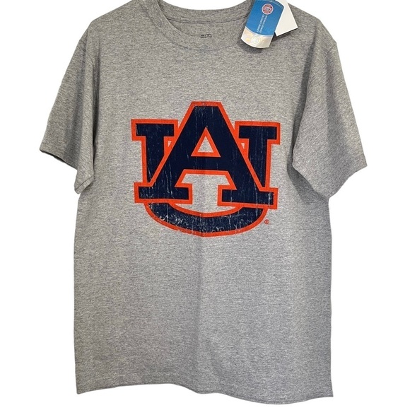 NWT Auburn University Tigers J-America Grey Logo T-shirt Size Medium - Picture 1 of 8